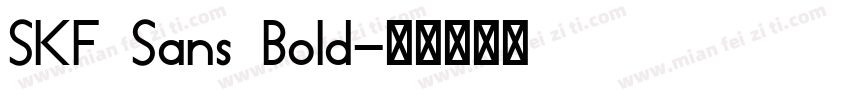 SKF Sans Bold字体转换